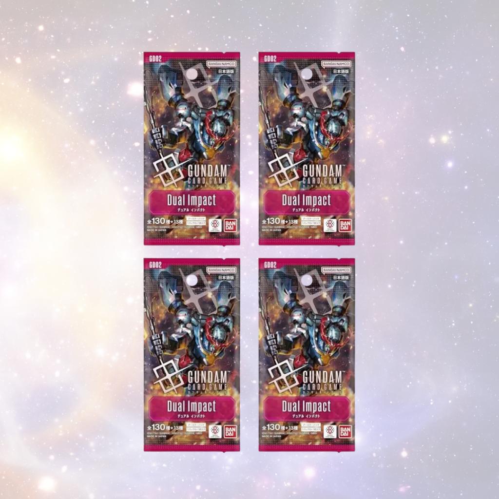[ แยกซอง ] พร้อมส่ง!! การ์ดเกมกันดั้ม Gundam Card Game - Dual Impact [GD02] (p4) (125 g)
