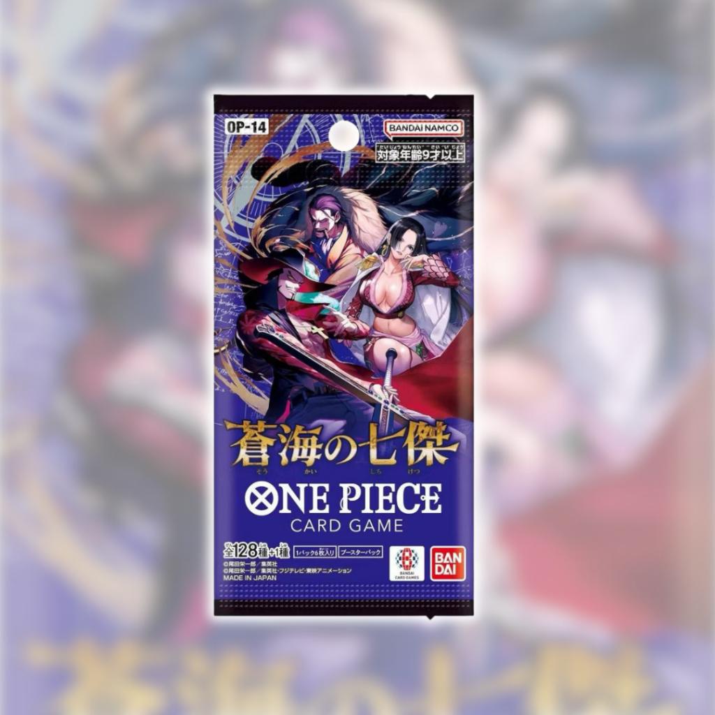 [ พร้อมส่ง ] ยกกล่อง การ์ดเกมวันพีซ One Piece Booster Box (OP14) -The Azure Sea’s Seven- (p3) (500g)