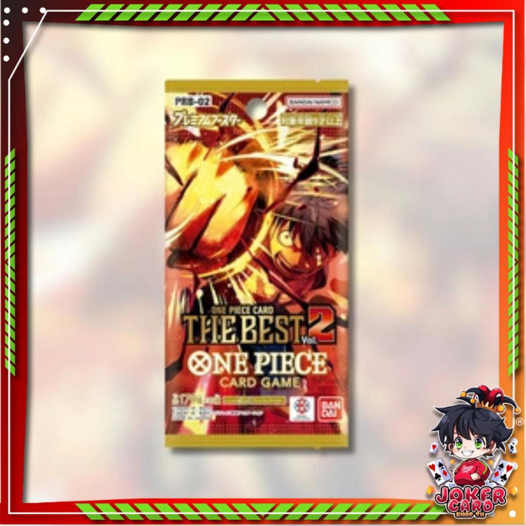 [ พร้อมส่ง!! ] แยกซอง การ์ดเกมวันพีซ PREMIUM BOOSTER -ONE PIECE CARD THE BEST vol.2- [PRB02] : Bandai สาวกวันพีชห้ามพลาด สินค้าใหม่ล่าสุด (p4) (105g)