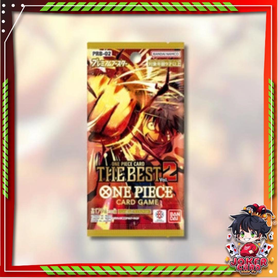 [ พร้อมส่ง!! ] แยกซอง การ์ดเกมวันพีซ PREMIUM BOOSTER -ONE PIECE CARD THE BEST vol.2- [PRB02] : Bandai สาวกวันพีชห้ามพลาด สินค้าใหม่ล่าสุด (p4) (105g)
