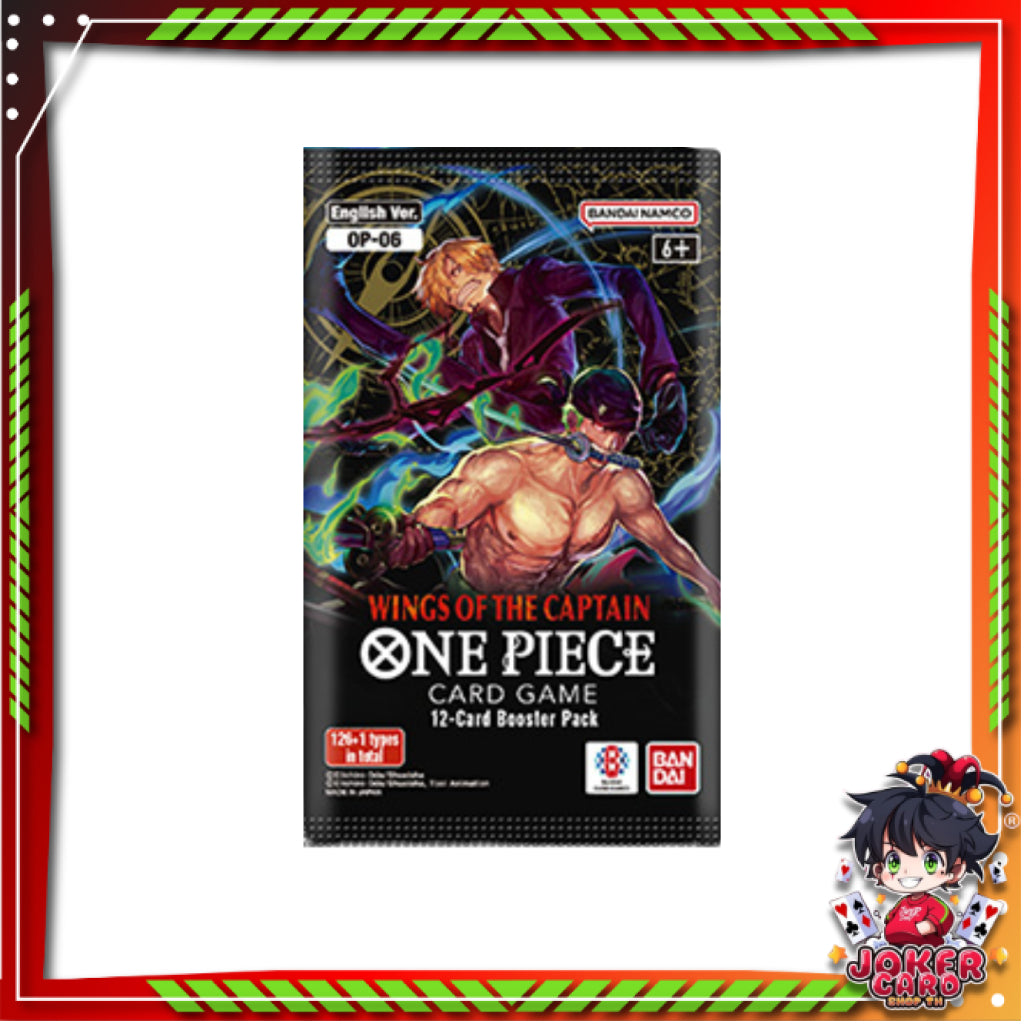 [ 1 ซอง ] ONE PIECE CARD GAME : WINGS OF THE CAPTAIN BOOSTER PACKS [OP06] Ver.English (p3)(80g)