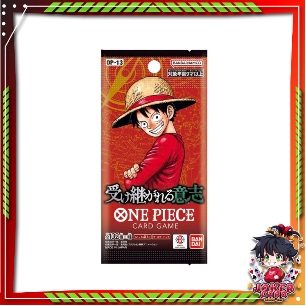 [ 1 ซอง ] การ์ดเกมวันพีซ ONE PIECE Card Game  -Carrying on His Will-  Booster Pack [OP13] (p2)