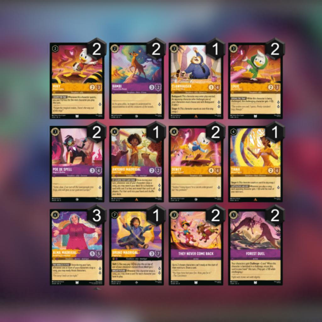 [ แยกซอง ] พร้อมส่ง!! Disney Lorcana :  Reign of Jafar - Loose Booster Pack (p3)(80g)