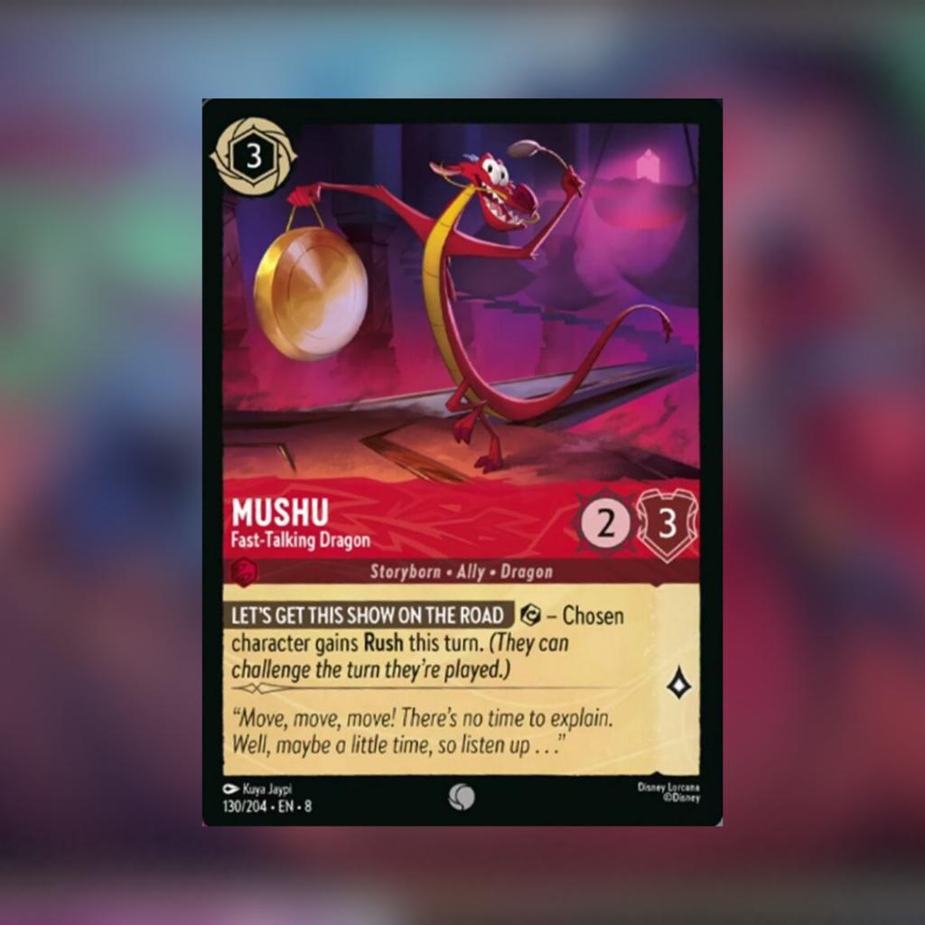 พร้อมส่ง!! Disney Lorcana : Reign of Jafar Ruby-Steel Single Deck (p2)(230g)