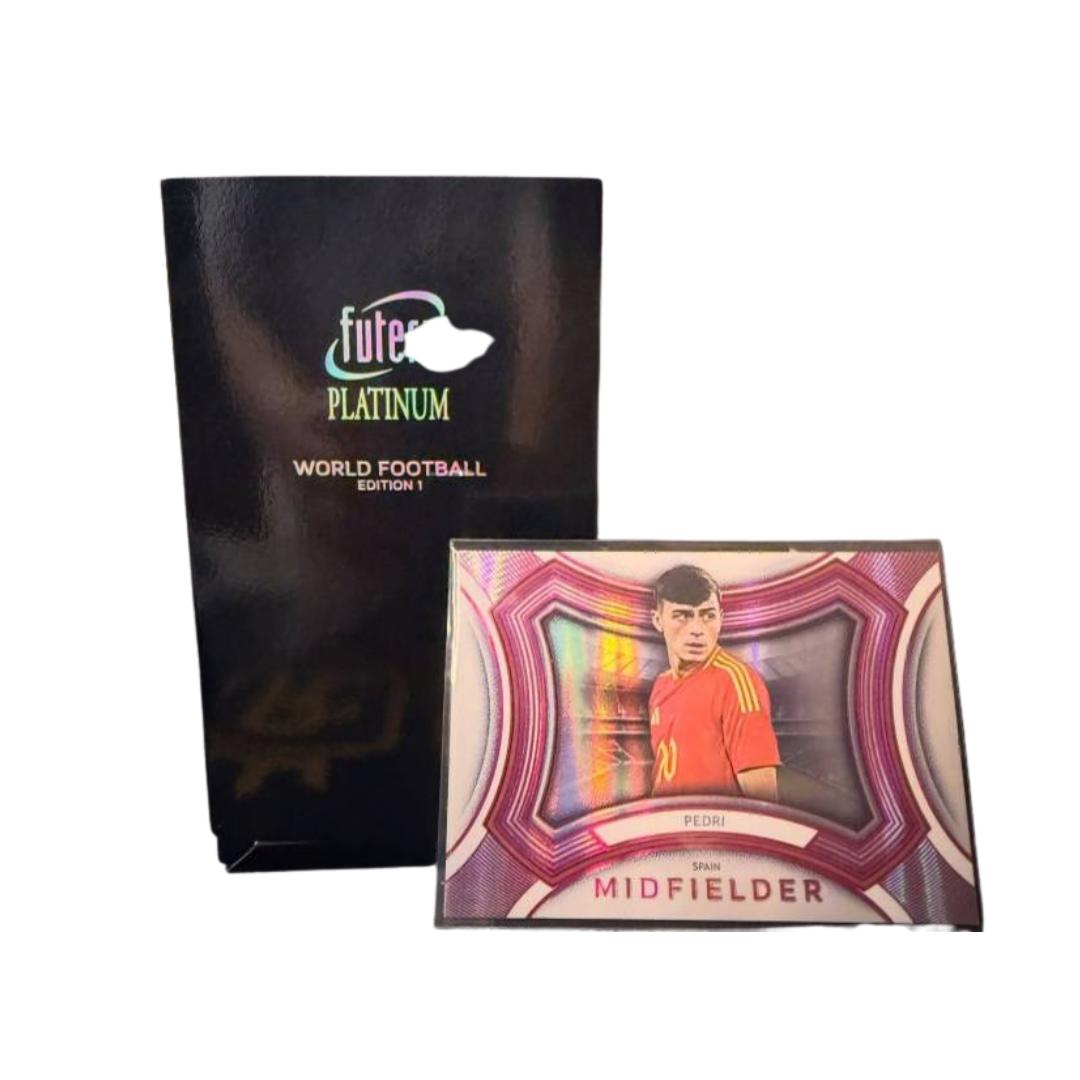 พร้อมส่ง! การ์ดฟุตบอล 2025/26 Futera World Football Platinum Edition 1 Hobby Box (p3) (230g)