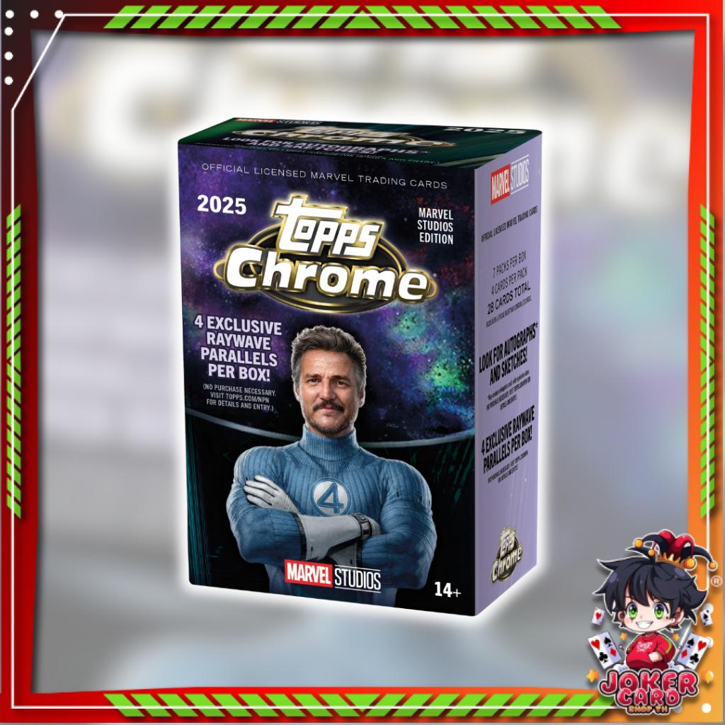 [ ยกกล่อง พร้อมส่ง! ] การ์ดสะสม 2025 Topps Marvel Studios Chrome - Value Box (p3) (205g)
