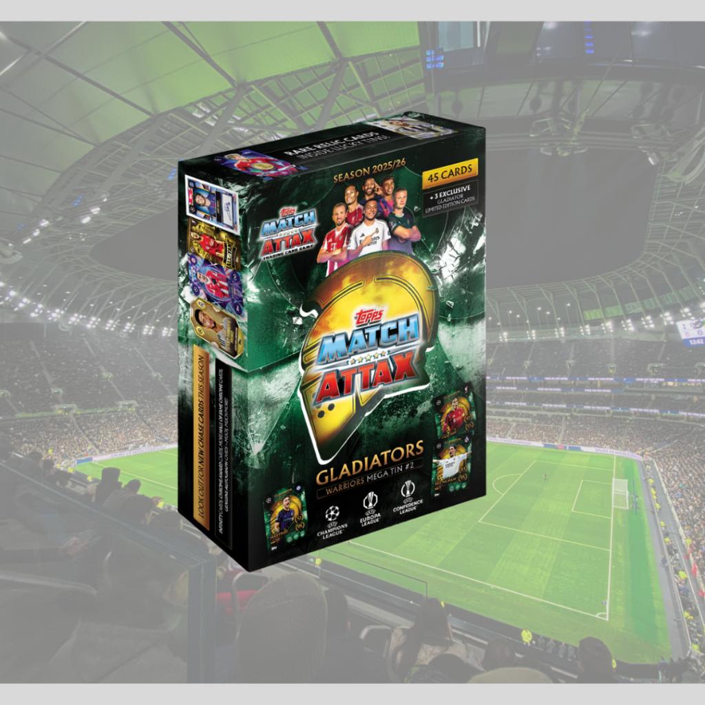 [ ยกกล่อง ] พร้อมส่ง!! 2025-26 Topps Match Attax UEFA Champions League Mega Tin (p3) ( 300 กรัม )