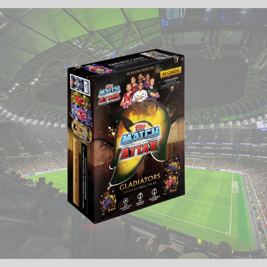 [ ยกกล่อง ] พร้อมส่ง!! 2025-26 Topps Match Attax UEFA Champions League Mega Tin (p3) ( 300 กรัม )