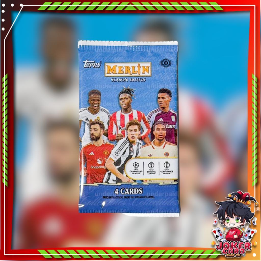 [ แยกซอง ] พร้อมส่ง!! 2024-25 Topps Merlin UCC  Value Box (p3)(90g)