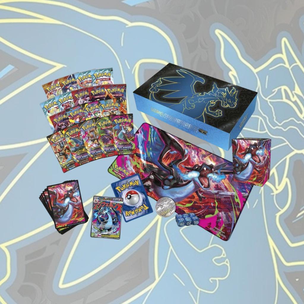 [ พร้อมส่ง!! ] Pokemon TCG MEGA CHARIZARD X EX ULTRA PREMIUM COLLECTION SET ใหม่ล่าสุด! (p3) (1.80 kg)