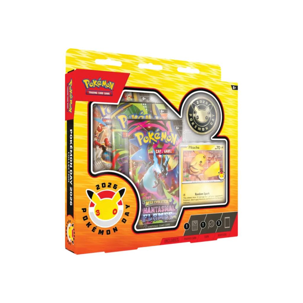[ แยกแพ็ค ] Pokémon TCG: Pokémon Day 2026 Collection พร้อมส่ง!!  (p3)(230g)