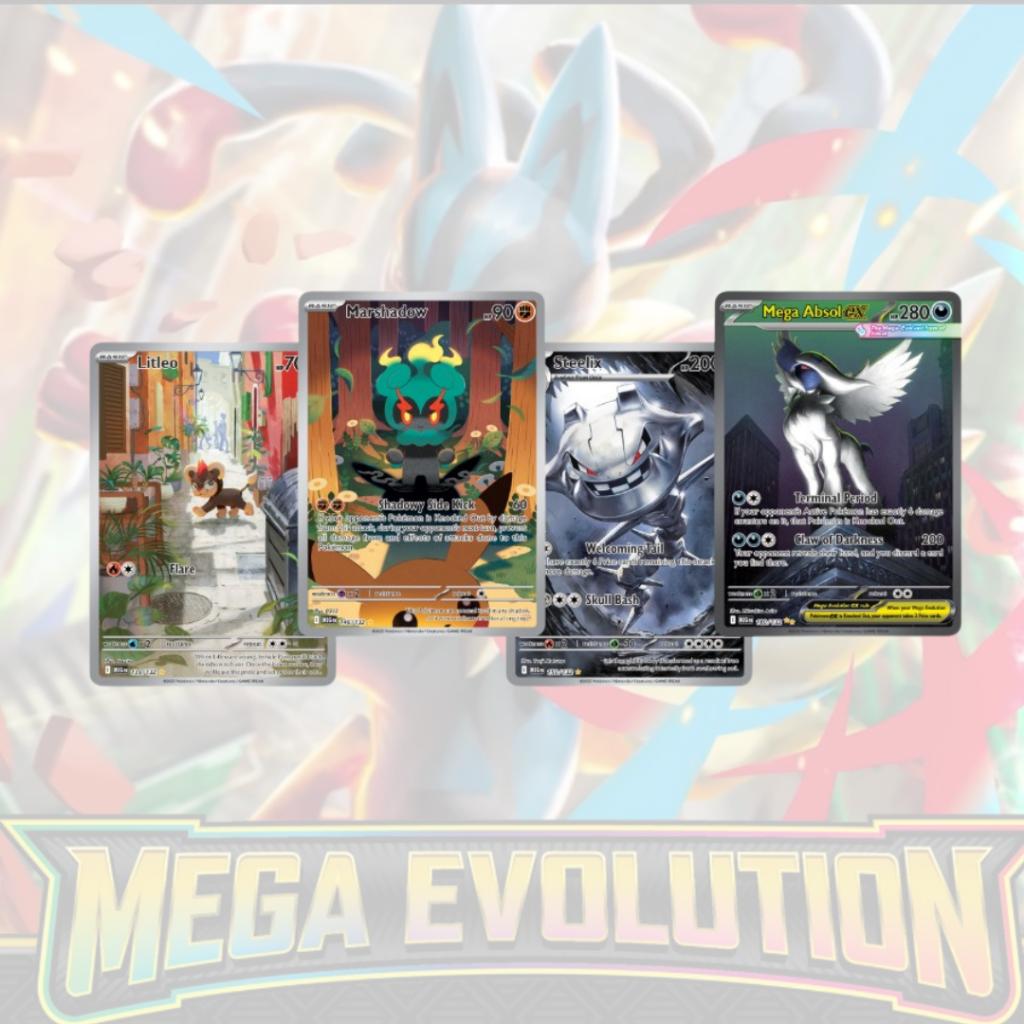 พร้อมส่ง!! แยกซอง! ซองการ์ดโปเกมอนภาษาอังกฤษ Pokemon TCG: Mega Evolution  Booster Pack (p2) ( 85 g)