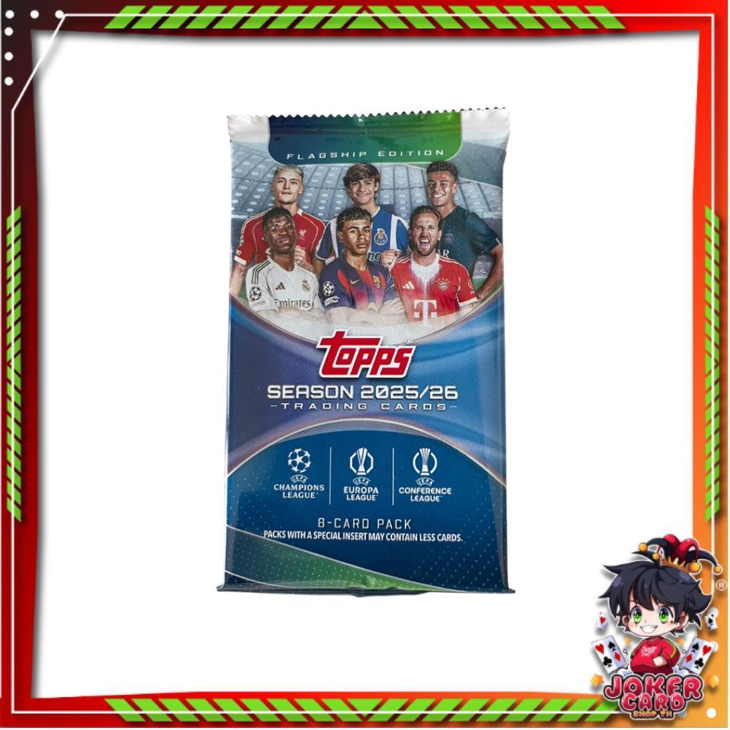 [ แยกซอง ] พร้อมส่ง!! 2025-26 Topps UEFA Club Competitions - Value Box (p3)(130g)