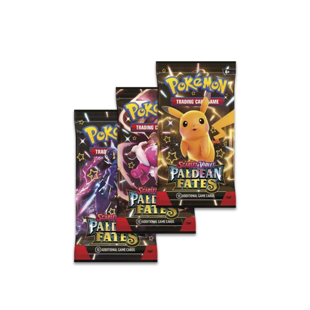 [ แยกแพ็ค ] พร้อมส่ง!! Pokémon TCG : Scarlet & Violet-Paldean Fates Tech Sticker Collection (p3) (230g)