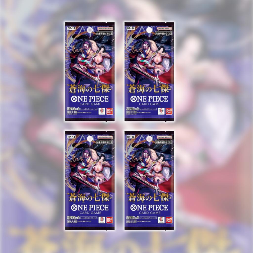 [ พร้อมส่ง! ] แยกซอง การ์ดเกมวันพีซ One Piece Booster Pack (OP14) -The Azure Sea’s Seven- (p3) (108g)