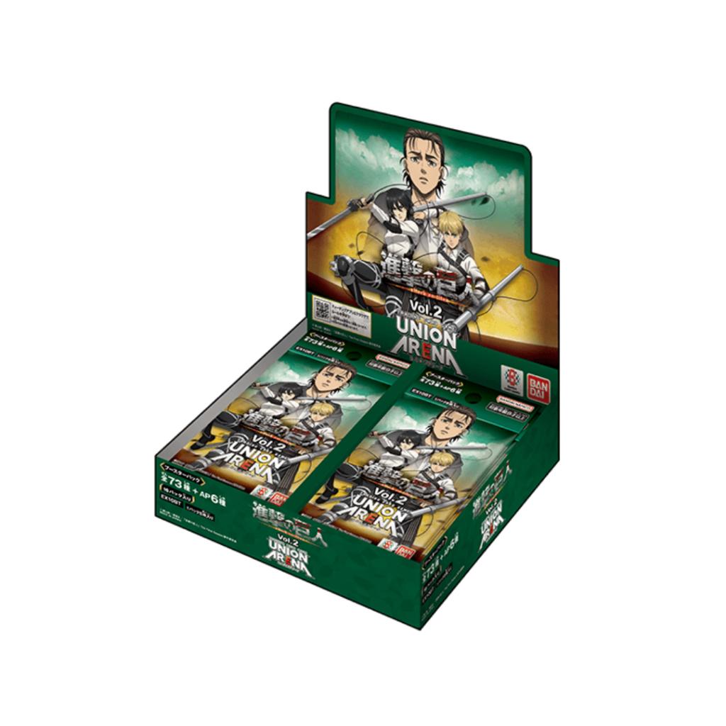 [ พร้อมส่ง! ]  แยกซอง การ์ดเกม ผ่าพิภพไททัน UNION ARENA BOOSTER PACK Attack on Titan Vol.2 [EX10BT] .ใหม่ล่าสุด! ตามหา 3 ดาว นอกเรต!! (p0)