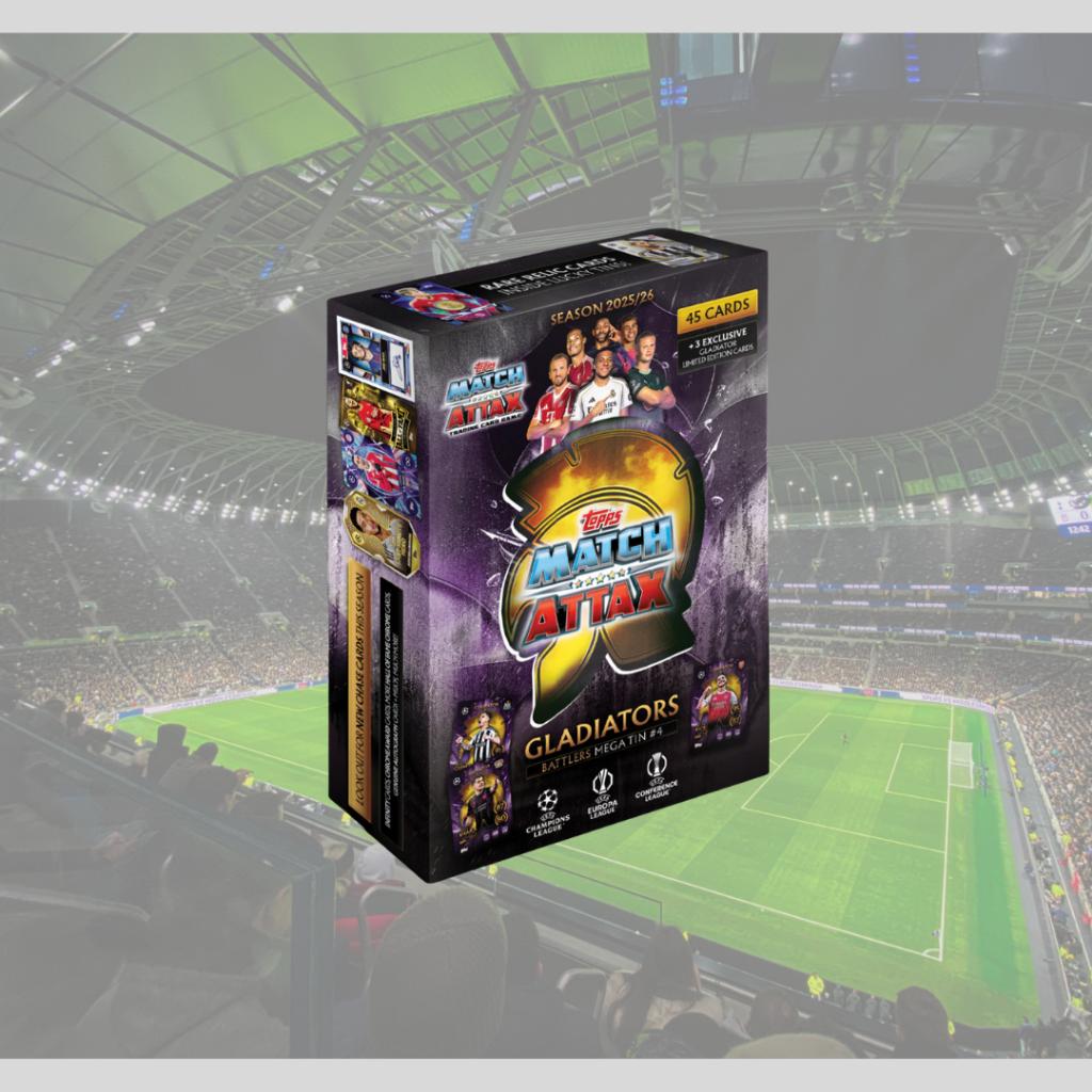 [ ยกกล่อง ] พร้อมส่ง!! 2025-26 Topps Match Attax UEFA Champions League Mega Tin (p3) ( 300 กรัม )