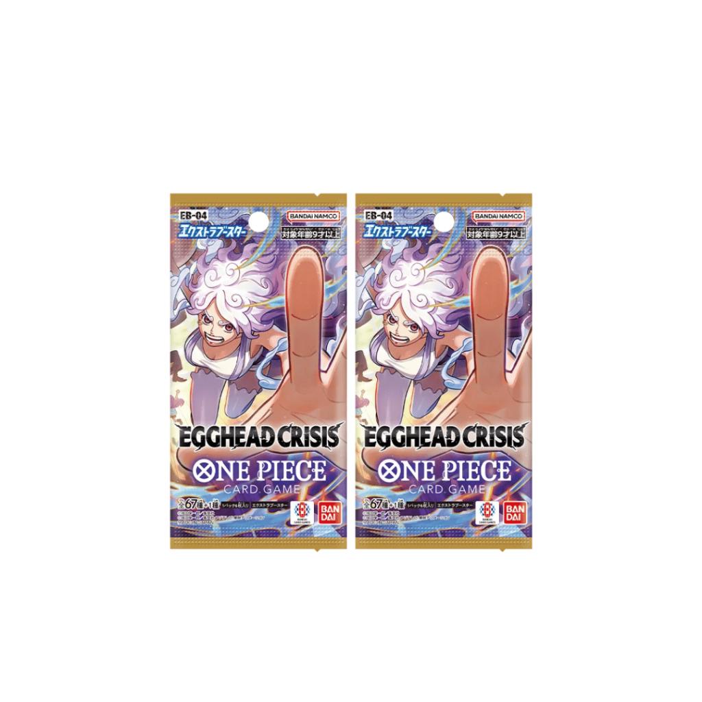 [ แยกซอง ] การ์ดเกมวันพีซ ชุดพิเศษ Extra Booster ONE PIECE Egghead Crisis [EB04] Bandai สินค้าใหม่ล่าสุด (p3) (80g)