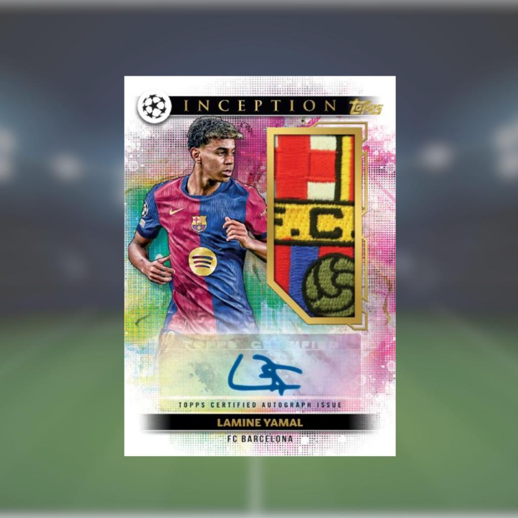 [ ยกกล่อง ] พร้อมส่ง! การ์ดสะสมฟุตบอล 2024-2025 Topps Inception UEFA Club Competitions - Hobby Box (p3) (120g)