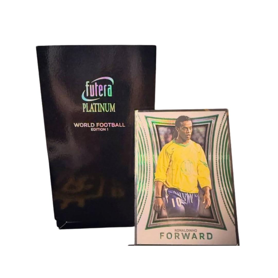 พร้อมส่ง! การ์ดฟุตบอล 2025/26 Futera World Football Platinum Edition 1 Hobby Box (p3) (230g)