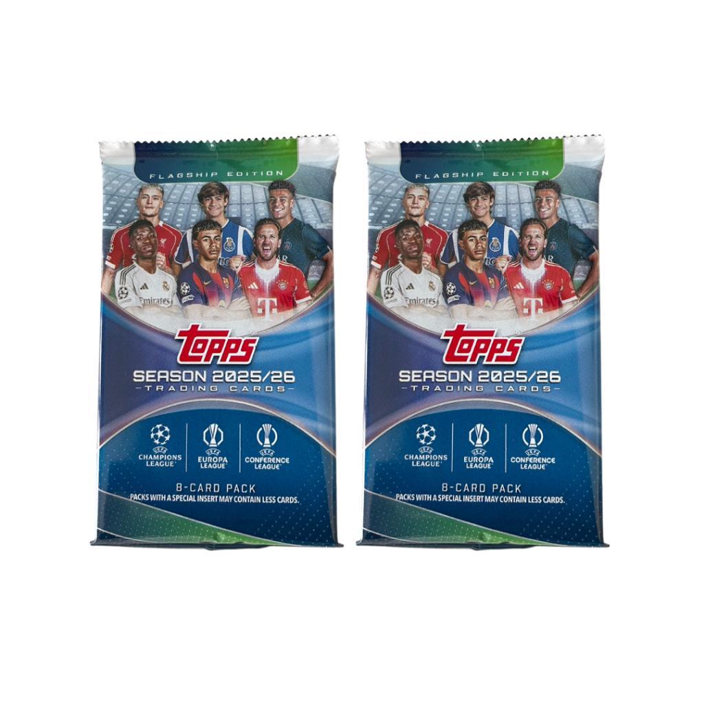 [ แยกซอง ] พร้อมส่ง!! 2025-26 Topps UEFA Club Competitions - Value Box (p3)(130g)