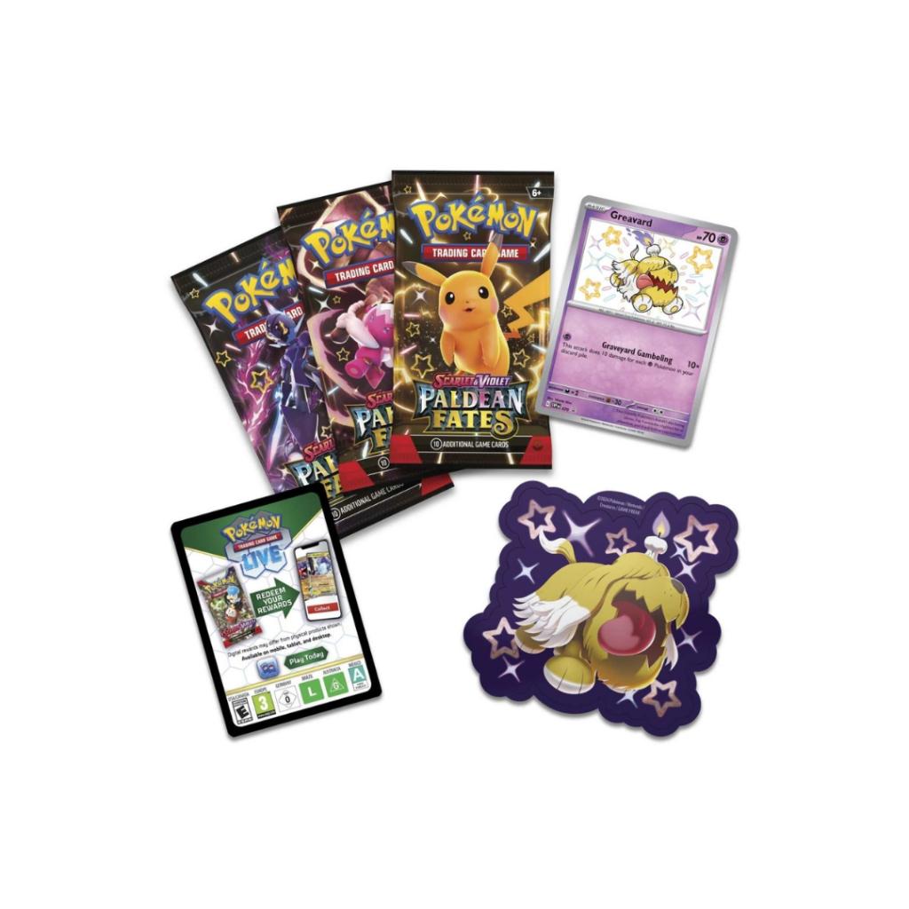 [ แยกแพ็ค ] พร้อมส่ง!! Pokémon TCG : Scarlet & Violet-Paldean Fates Tech Sticker Collection (p3) (230g)