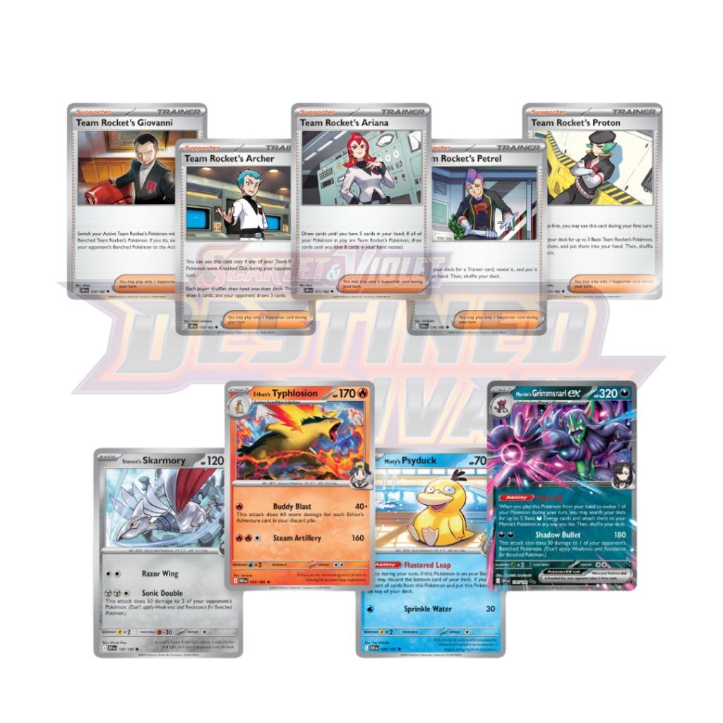 [ แยกซอง! ] พร้อมส่ง! การ์ดเกม Pokemon TCG Scarlet & Violet Destined Rivals Booster Bundle Box (p4)