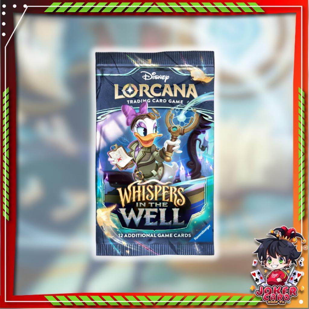 พร้อมส่ง!! [ แยกซอง ] Disney Lorcana :  Booster Pack การ์ดเกม (p4) ( 80 กรัม )