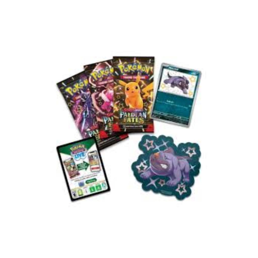 [ แยกแพ็ค ] พร้อมส่ง!! Pokémon TCG : Scarlet & Violet-Paldean Fates Tech Sticker Collection (p3) (230g)