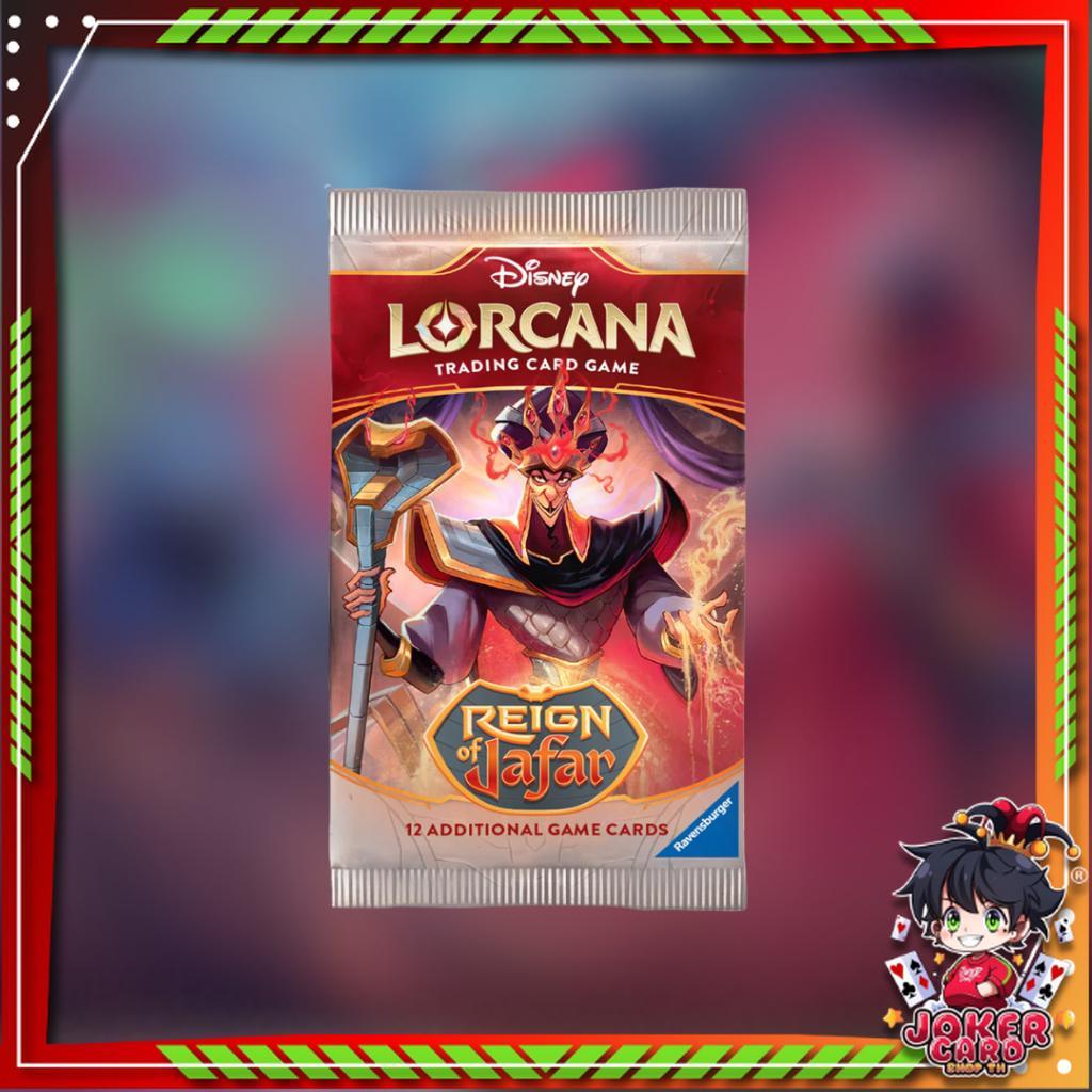 [ แยกซอง ] พร้อมส่ง!! Disney Lorcana :  Reign of Jafar - Loose Booster Pack (p3)(80g)