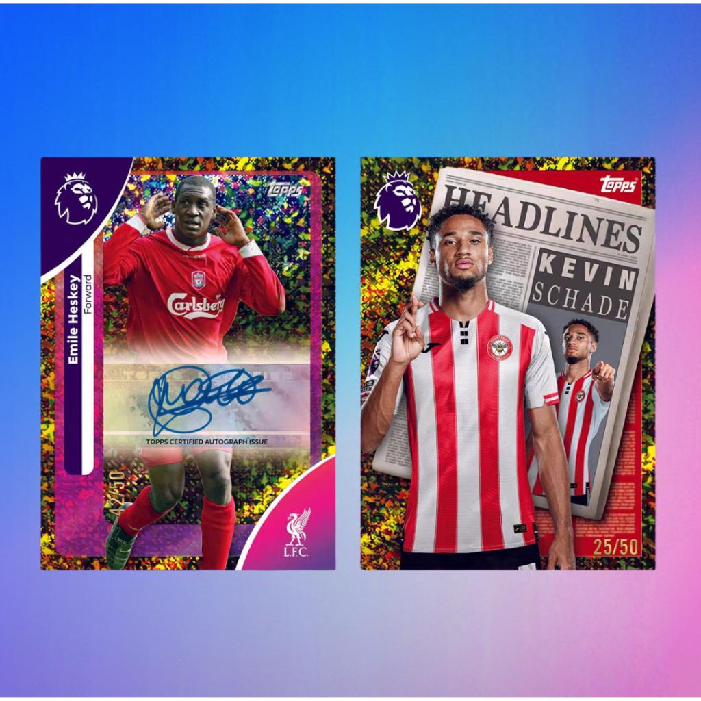 พร้อมส่ง! แยกซอง การ์ดสะสมฟุตบอล 2025-26 topps premier league debut edition (p3) (60g)