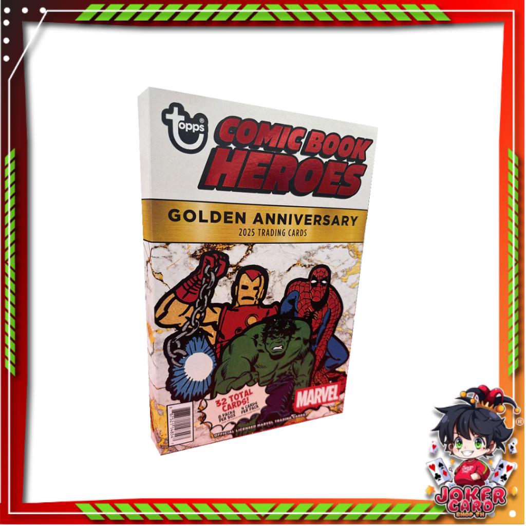 [ ยกกล่อง ] พร้อมส่ง!! 2025 Topps Marvel Comic Book Heroes 1975 Golden Anniversary - Hobby Box (p3)(300g)