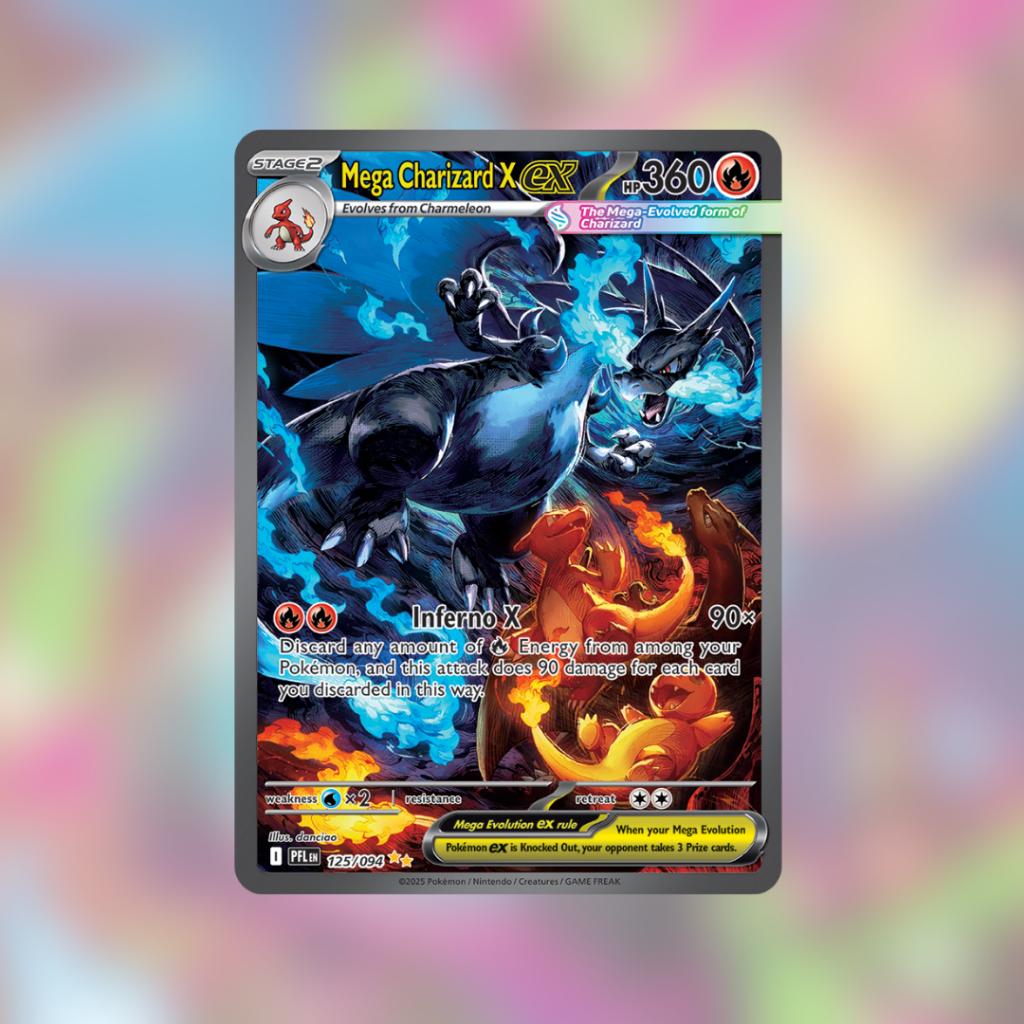 [ พร้อมส่ง! ] แยกซอง รุ่น Sleeved Booster การ์ดเกมโปเกม่อน  Pokemon Eng Mega Evolution Phantasmal Flames (p2) (100 g)