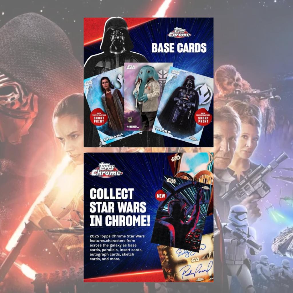 [ ยกกล่อง ] พร้อมส่ง!! 2025 Topps Star Wars Chrome Value Blaster Box (p4) (260g)