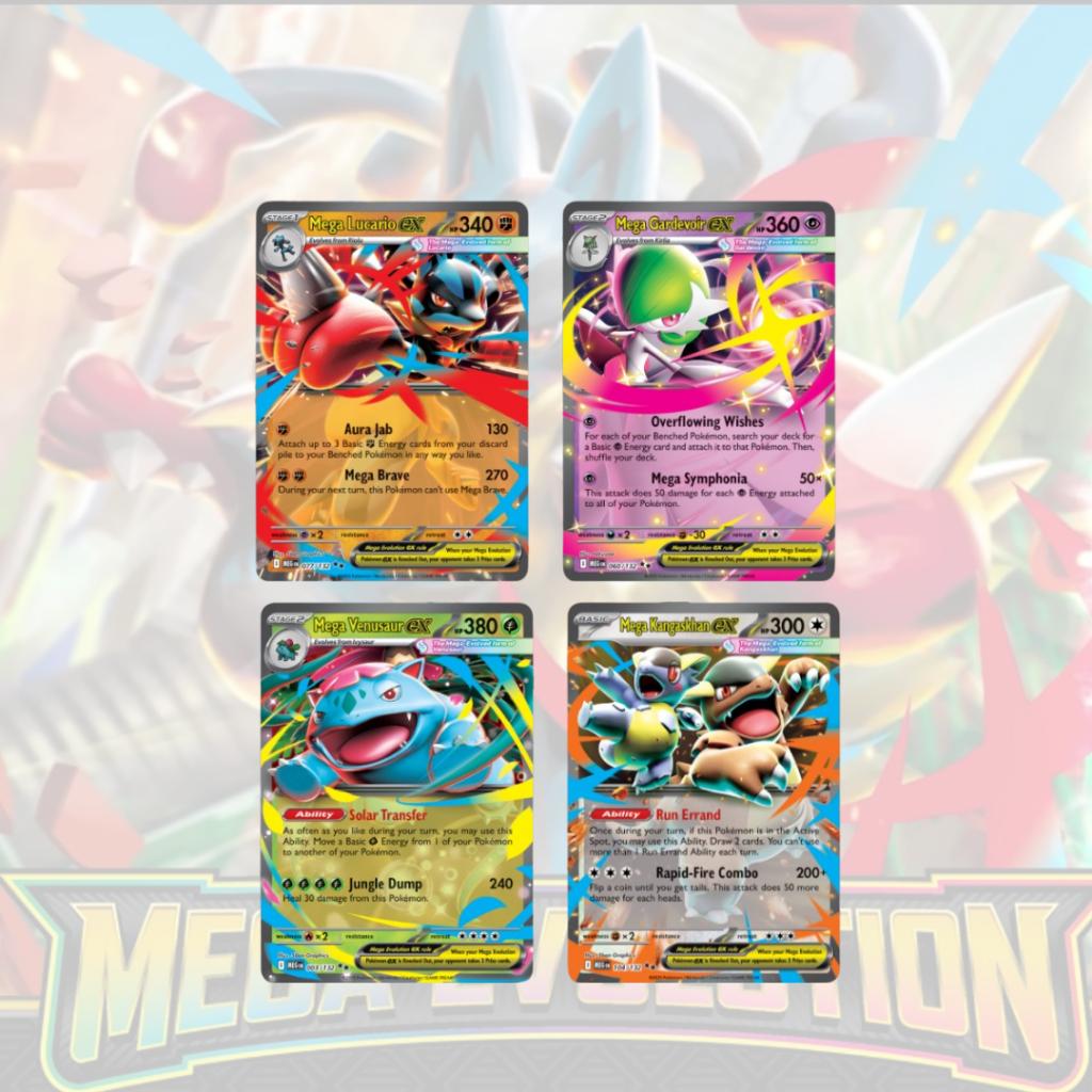 พร้อมส่ง!! แยกซอง! ซองการ์ดโปเกมอนภาษาอังกฤษ Pokemon TCG: Mega Evolution  Booster Pack (p2) ( 85 g)