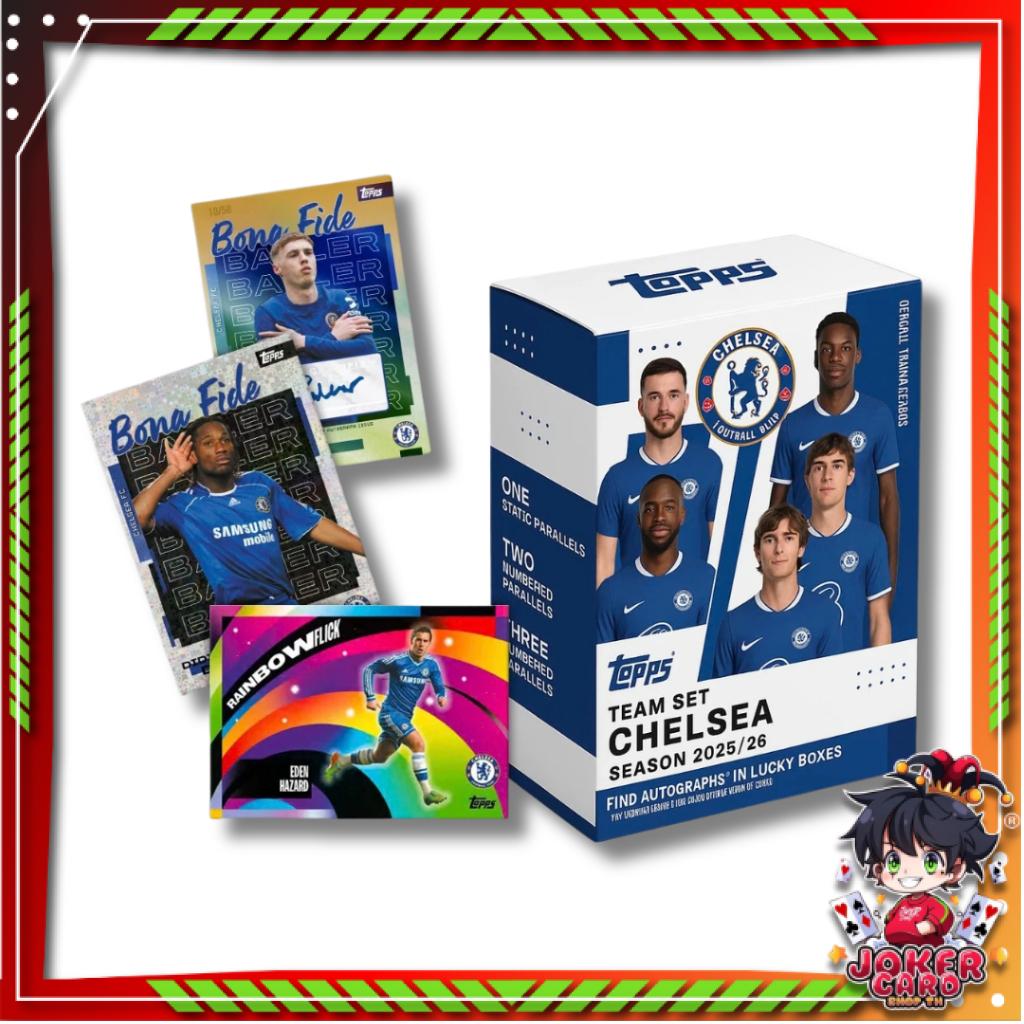 [ ยกกล่อง ]  การ์ดฟุตบอล Topps Chelsea 2025-26 Team Set (p3) (200g)