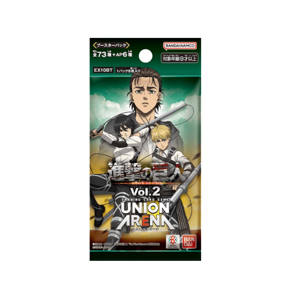 [ พร้อมส่ง! ] กล่องการ์ดเกม ผ่าพิภพไททัน  UNION ARENA BOOSTER PACK Attack on Titan Vol.2 [EX10BT] .ใหม่ล่าสุด! ตามหา 3 ดาว นอกเรต!! (p0)