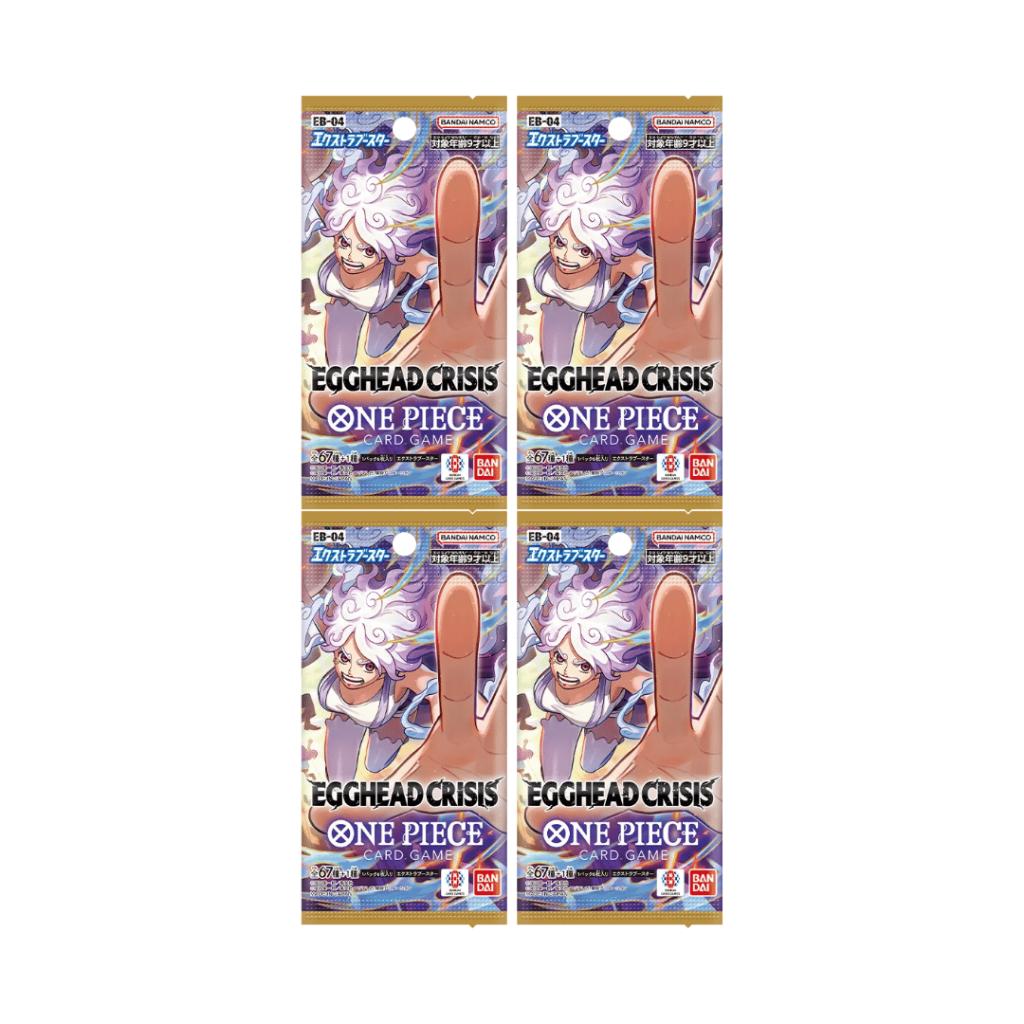 [ แยกซอง ] การ์ดเกมวันพีซ ชุดพิเศษ Extra Booster ONE PIECE Egghead Crisis [EB04] Bandai สินค้าใหม่ล่าสุด (p3) (80g)