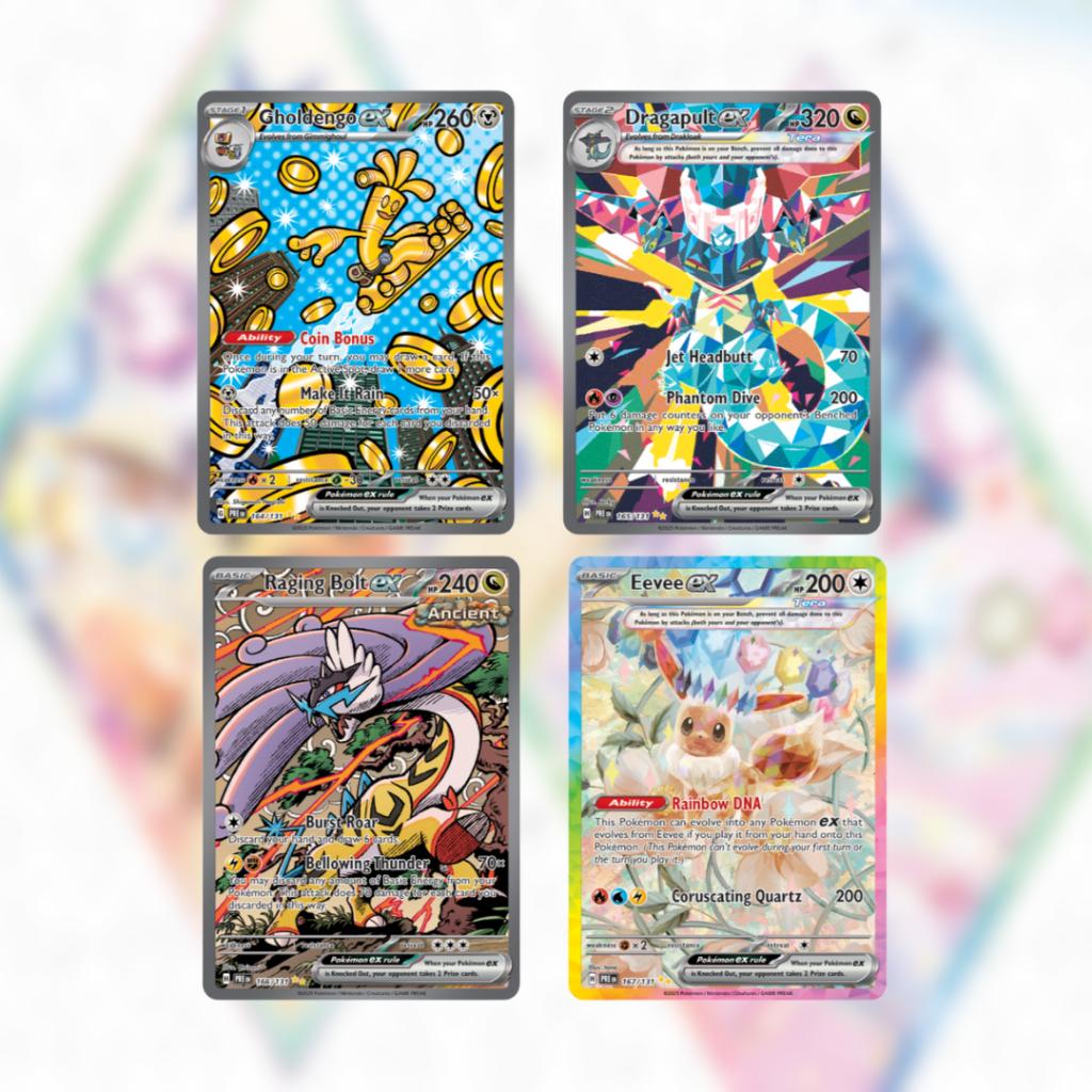 [ แยกซอง พร้อมส่ง! ] การ์ดเกมโปเกม่อน Pokémon TCG: Scarlet & Violet—Prismatic Evolutions Expansion Ver.English (p3) (40g)
