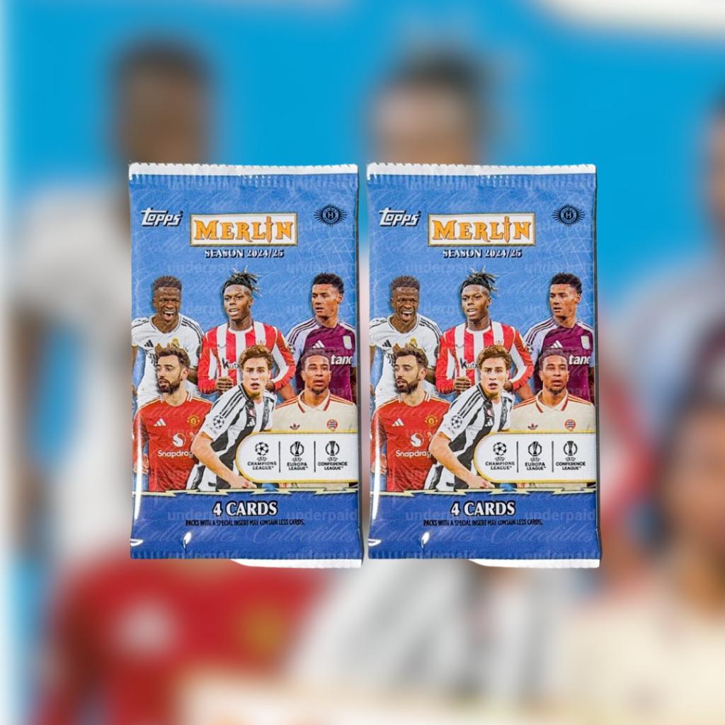 [ แยกซอง ] พร้อมส่ง!! 2024-25 Topps Merlin UCC  Value Box (p3)(90g)
