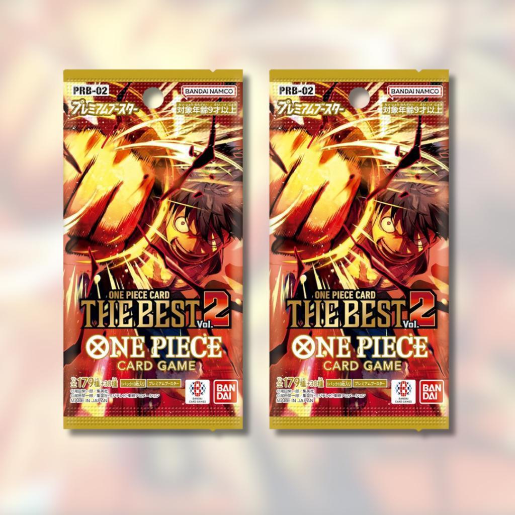 [ พร้อมส่ง!! ] แยกซอง การ์ดเกมวันพีซ PREMIUM BOOSTER -ONE PIECE CARD THE BEST vol.2- [PRB02] : Bandai สาวกวันพีชห้ามพลาด สินค้าใหม่ล่าสุด (p4) (105g)
