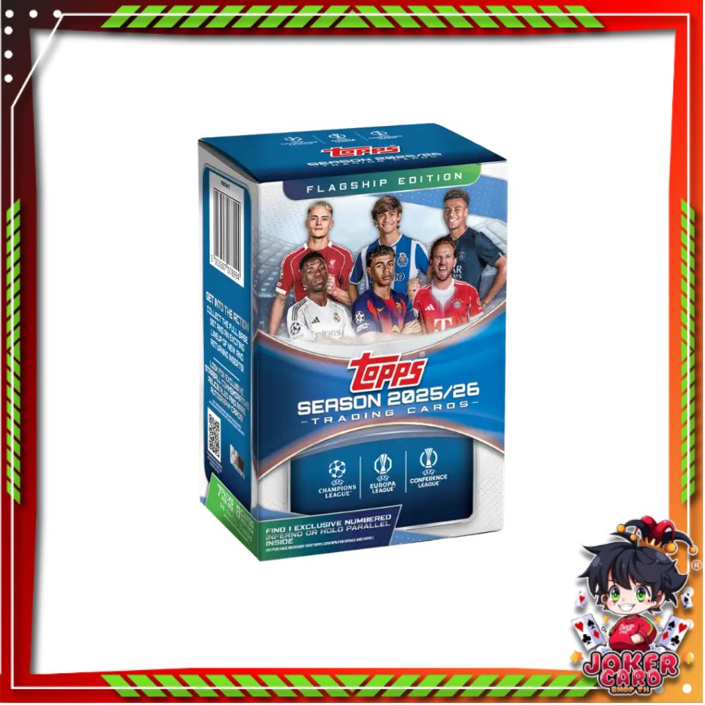 [ ยกกล่อง ] 2025-26 Topps UEFA Club Competitions - Value Box พร้อมส่ง!!  (p3)(250g)