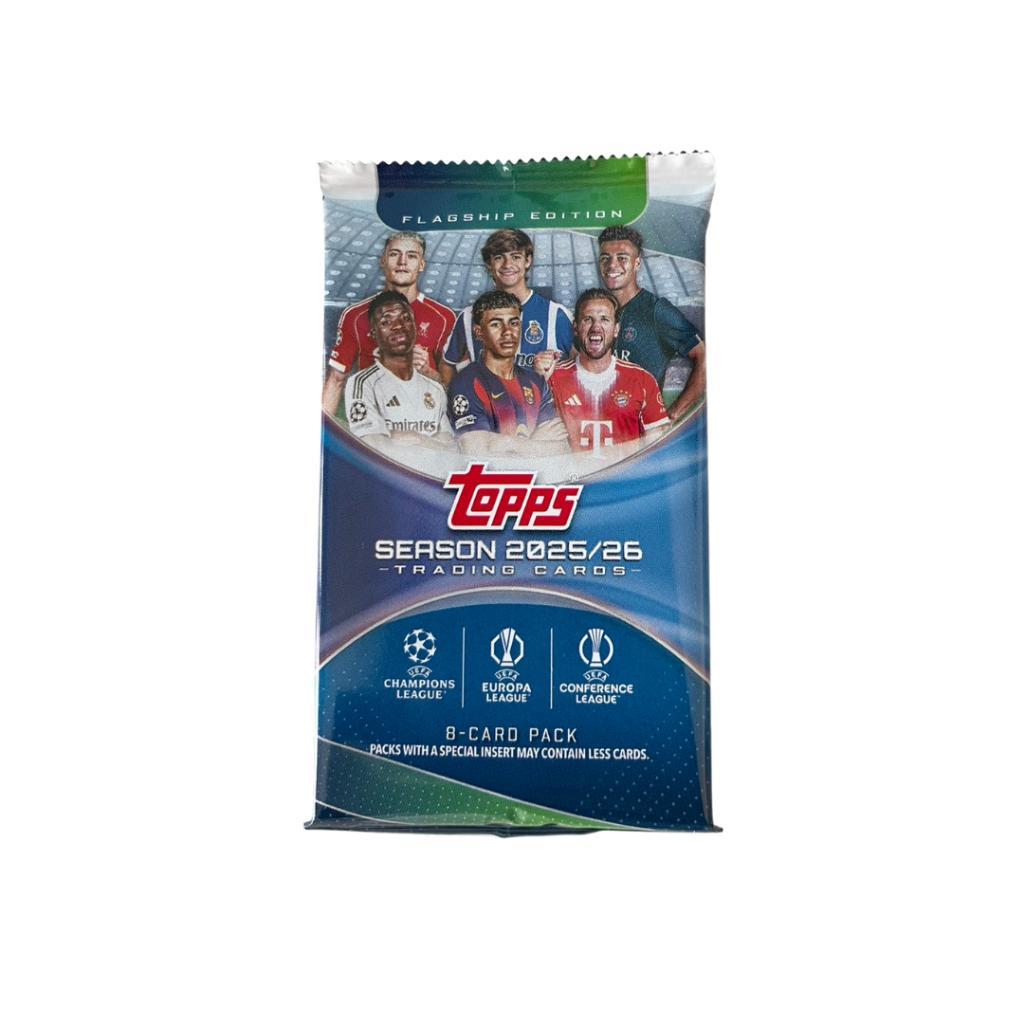 [ แยกซอง ] พร้อมส่ง!! 2025-26 Topps UEFA Club Competitions - Value Box (p3)(130g)