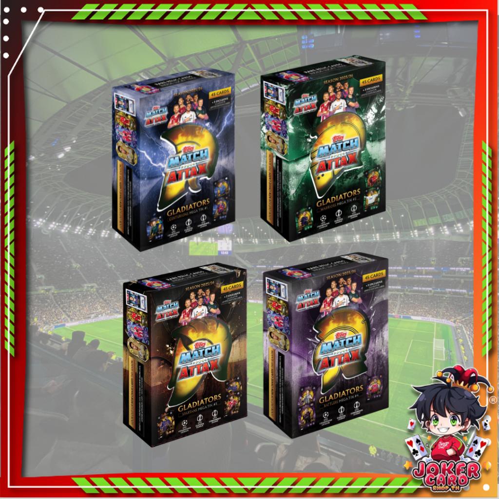 [ ยกกล่อง ] พร้อมส่ง!! 2025-26 Topps Match Attax UEFA Champions League Mega Tin (p3) ( 300 กรัม )