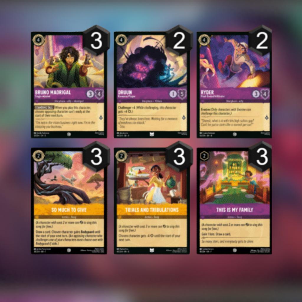 [ แยกซอง ] พร้อมส่ง!! Disney Lorcana :  Reign of Jafar - Loose Booster Pack (p3)(80g)