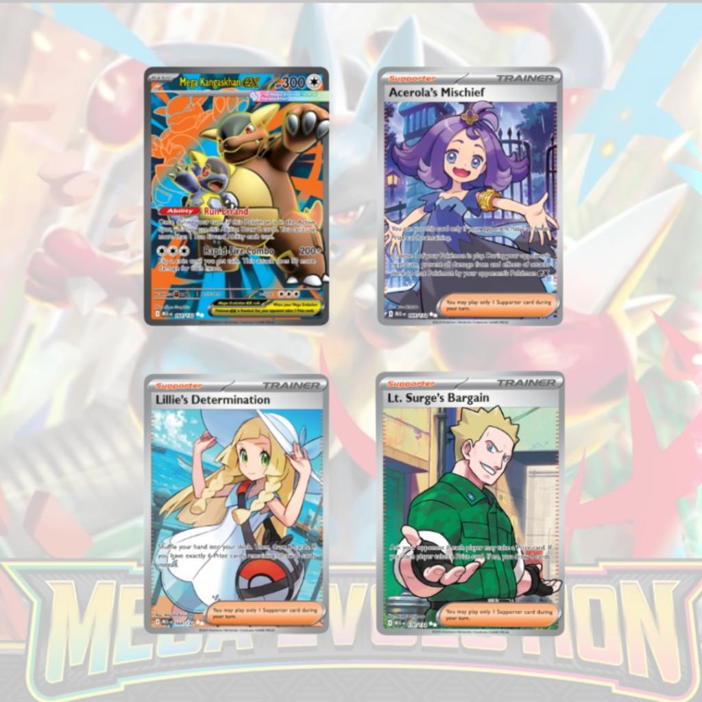 พร้อมส่ง!! แยกซอง! ซองการ์ดโปเกมอนภาษาอังกฤษ Pokemon TCG: Mega Evolution  Booster Pack (p2) ( 85 g)