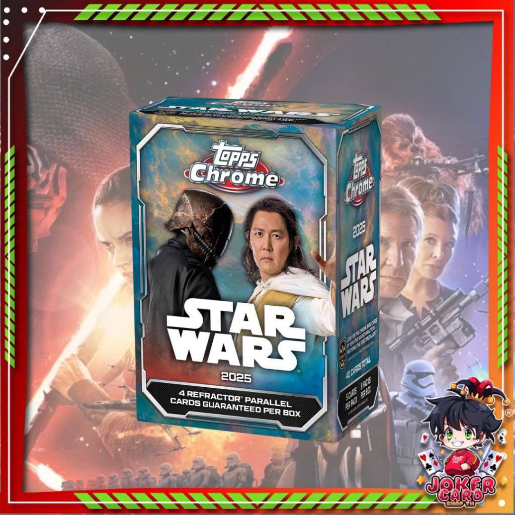 [ ยกกล่อง ] พร้อมส่ง!! 2025 Topps Star Wars Chrome Value Blaster Box (p4) (260g)