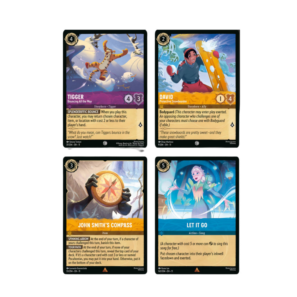[ แยกซอง ] การ์ดเกม Disney Lorcana Winterspell Trading Card Game Booster Pack (p3)