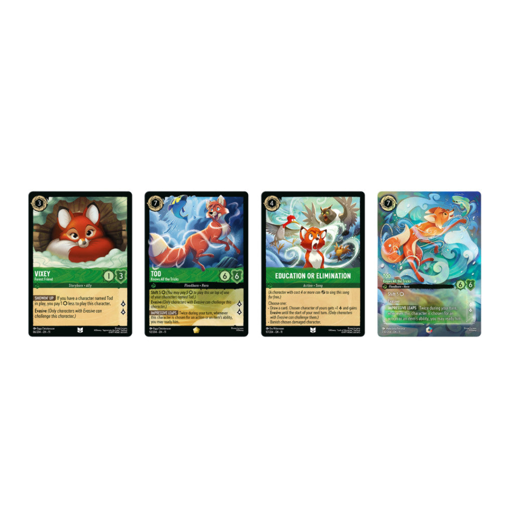 [ แยกซอง ] การ์ดเกม Disney Lorcana Winterspell Trading Card Game Booster Pack (p3)