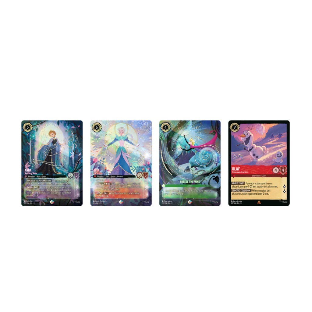 [ แยกซอง ] การ์ดเกม Disney Lorcana Winterspell Trading Card Game Booster Pack (p3)